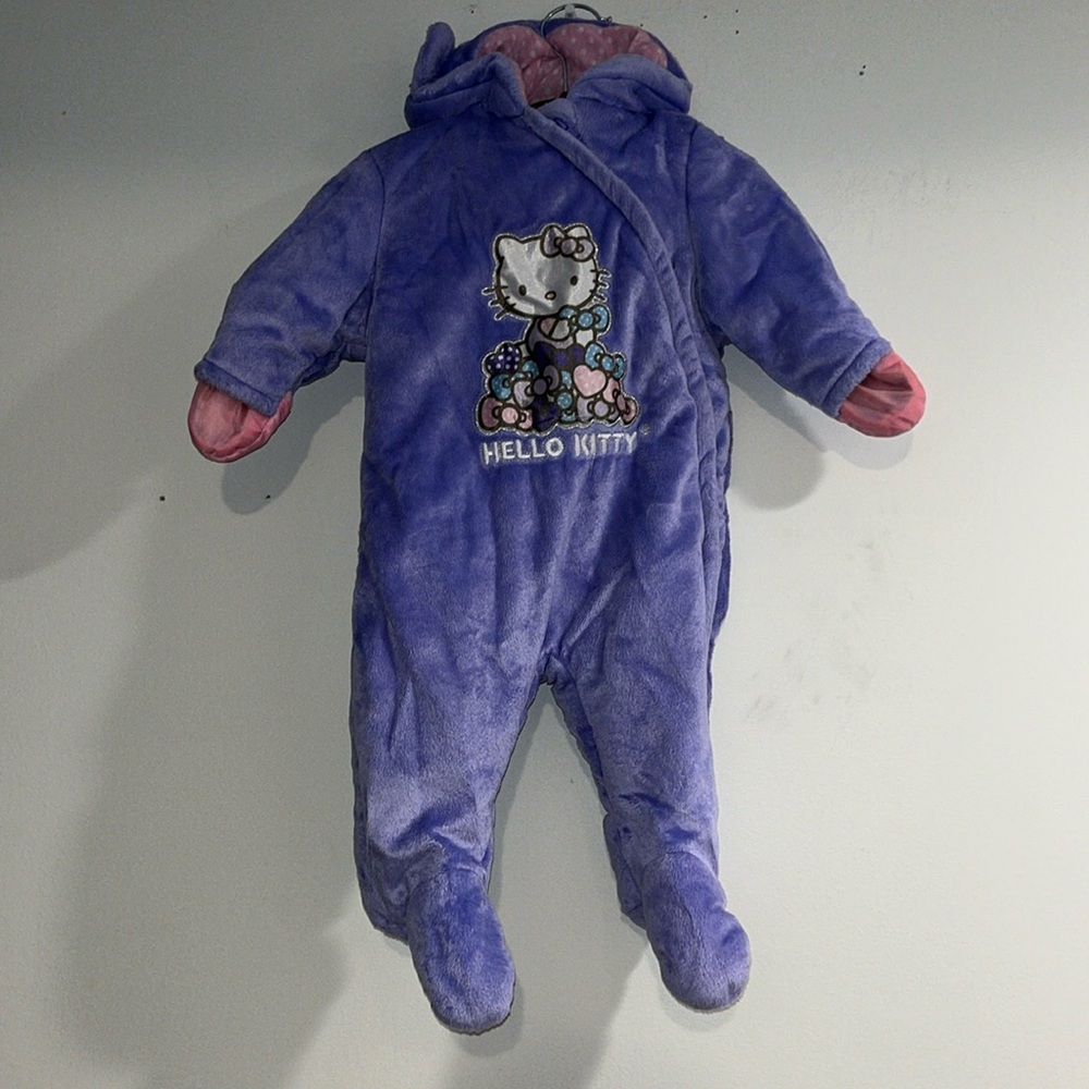 SANRIO Hello Kitty infant winter hooded onesie